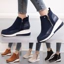 Women Booties Heel And Boots Fashion Women's Shoes Thick-soled Colorblock Brock