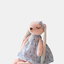 Vigor Flower Skirt Couple Rabbit Doll Plush Toy Long Legs - Blue - 55 CM (BLUE DRESS)