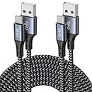 USB C Cable 2Pack 1M 2M, Type C Fast Charging Cable Braided USB C Fast Charger Cord Compatible for Samsung Galaxy S20/ S10 / S9 / S8,Note 10 9 8,Sony Xperia,Huawei P10 P9,MacBook, Pixel,HTC 10
