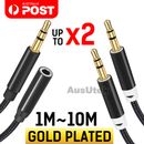 AUX Male to Male/ Female Cable Audio 3.5mm Headphone Stereo Extension Cord