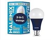 Halonix All Rounder Base B22D 15W,8W,0.5W Multi Wattage Adjustable Light Led Bulb (Pack Of 1, White & Yellow)