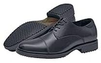 Shoes for Crews Dress Shoes for Men, Men’s Oxfords, Zapatos De Vestir para Hombre, Slip Resistant, Safety, Brown or Black, Black (Senator), 9.5