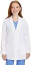 Fashtastic Unisex P.C (Polyester Cotton) Wrinkle Resistant Lab Coat/Aprone for Medical Students/Nurses/Hospital Workers/Industrial Workers (Medium, White)