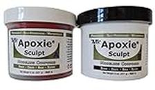 Aves 1 Lb, Red Apoxie Sculpt 1 Lb. Red, 2 Part Modeling Compound (A & B)