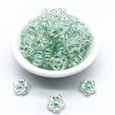 New 30pcs 12mm AB Colour Acrylic Flower Beads Loose Spacer Beads for Jewelry Makeing DIY Clothing Accessories-13