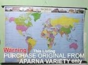 Wall hanging chart of ' Political map of World ' wall chart # FREE POINTER