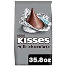 Hershey's KISSES Milk Chocolate Candy, Individually Wrapped, Gluten Free, 35.8 oz Bulk Party Pack