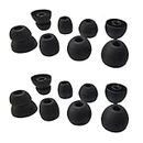 Luckvan Silicone Earbuds Tips for Powerbeats Pro, Powerbeats 2 & 3 Replacement Eartips 6 Pairs L/M/S Double Flange Rubber Powerbeats Ear Tips