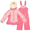 Arctic Quest 2-Piece Baby/Toddler/Kids Snow Suit - Water Resistant Girls Snow Pants & Ski Puffer Jacket, Pink Lemonade, 5/6