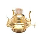 Brass Plated Oil Burner with Cotton Wick - Replacement for Antique Kerosene Lamps | 1 Pack