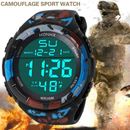 Mens Sports Electronics  Watches Dive 50m Screen cutting Digital LED Military 