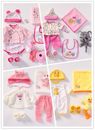 Accessories for 20''-22'' Reborn Baby Girl Doll Clothes Sets+extra plush gift