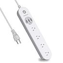 XODO WP4 Smart Power Strip - WiFi Surge Protector with 3 USB Ports and 4 Outlets - App Controlled Appliance - Time Schedule - No Hub Required - Compatible with Alexa and Google Home Assistant
