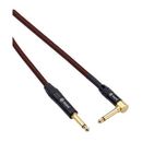Kopul Premium Instrument Cable 1/4" Male Right-Angle to 1/4" Male with Braided Fa I-3050RB