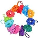 TOYANDONA 192pcs Weaving Loom Loop, 12 Colors Loom Potholder Loop Refills Weaving Craft Loop with Multiple Colors