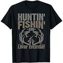 Hunting Fishing Loving Every Day Fathers Day Camo T-Shirt for Men and Women
