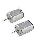 CHANCS of Small DC Motor DC 3.7V Speed 23500r/min Mini for dc Gear Motor DIY Toy Mini USB Fan Science Experiment Appliance with Shaft 2PCS
