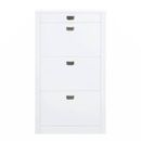 Latitude Run® Westrick Solid Wood Accent Cabinet in Brown/White | 47 H x 28 W x 10 D in | Wayfair 9C24F077CE714E829353029D5256F707