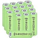 16 Packs AA 1.2v Ni-mh 2200mAh Rechargeable Batteries,High Capacity Pre-Charged for Solar Lights Solar String Lights Electronic Toys Household Small Electrical Appliances Science DIY Circuits