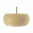 Solid Hardwood Round Bun Foot Architectural Products by Outwater L.L.C | 5.5 W x 5.5 D in | Wayfair 3P5.11.00035
