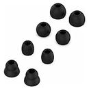 Replacement Earbuds Silicone Ear Buds Tips Compatible with Beats by dr dre Powerbeats Pro Wireless Earphones, Replacement Ear Tips for Beats Flex Earbuds Replacement Tips (Black 8pcs)
