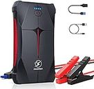 Car Jump Starter, FLYLINKTECH 2000A Peak 13200mAh Portable Car Battery Jump Starter Booster (up to 6.0L Gas Or 5.0L Diesel Engine), Jump Starter and Power Bank with LED Flashlight, IP67