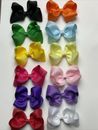 LOT  12 Pcs Girl 3 Inch Handmade Boutique Hair Bows  Colors Same On Pictures #12