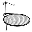 Stanbroil Fire Pit Campfire Grill Grate, Stainless Steel Swing Cooking Stand BBQ Grill, Portable Campfire Barbecue Rack for Outdoor Open Fire Cooking Camping