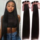 CLEARANCE Virgin Human Hair Weave Extensions 4 Bundles Sew In Weft Straight 400g