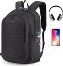 Travel Laptop Backpack Water Resistant Anti-Theft Bag with USB Charging Port and