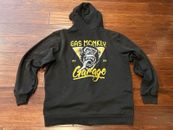 Gas Monkey Garage 2004 Black Mens XL Double Sided Zip Logo Sweatshirt Hoodie