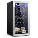 Yeego 27 Bottles Wine Refrigerator Cooler Freestanding Chiller Fridge 