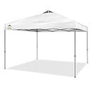 Crown Shades 10 x 10 Foot Instant Pop Up Folding Shade Canopy w/Carry Bag, White