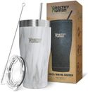 Healthy Human 32 Oz Tumbler Travel Cruiser Cup with Straw | Stone White