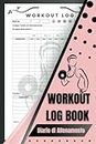 Diario di Allenamento - Workout Log Book: Fitness Journal, Tracker per esercizi in palestra o all'aperto, 100 schede per pianificare e concentrarsi sul proprio percorso sportivo.