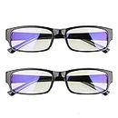 VRUNDAVAN CARE 2 Pcs One Power Readers Auto Focus Reading Glasses, Clear Focus Auto Adjusting Optic for Women and Men