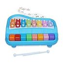 CATBAT Xylophone Piano Musical Toy for Toddlers 1 2 3 4 Year Old Kids 8 Keys Xylophone Piano and Sticks Musical Learning Instruments Toy for Baby Kids Girls Boys Gift for Kids Babies