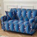 Funda elástica de sofá con cuentas de cristal estampado funda protectora seccional para muebles