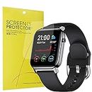 Compatible for IFOLO Smartwatch Screen Protector, Giaogor [6 Pack] Full Coverage TPU Clear Film Compatible for IFOLO 1.4" Smartwatch (6 Pack)
