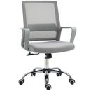 Vinsetto Mesh Office Chair Desk Chair w/ Swivel Seat Adjustable Height Grey