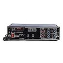 Tech-lobby New Series DJ Remix Amplifier with Audio Recording Mode and Electronic Fuse with BT/USB/SD-Card/FM/AUX 5000 W AV Power Amplifier (Black).