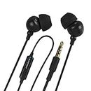 Blaupunkt EM-05M in-Ear Wired Earphone with Mic and Deep Bass HD Sound Mobile Headset with Noise Isolation and with customised Extra Ear gels(Black)