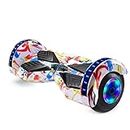 APLIKJA 8.5" Hoverboard with Music Bluetooth LED Lights Self-balancing Hover Boards for Kid Adult Girl Boy for All Age(Multi color)