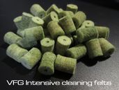 VFG Intensive felts for cleaning rod system Brass reinforced wool felts