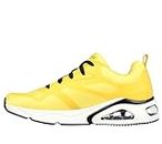 Skechers Men's Tres Air Uno Revolution Airy Yellow Low Top Sneaker Shoes 9.5