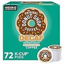 The Original Donut Shop Keurig Single-Serve K-Cup Pods, Medium Roast Coffee, DECAF, 12 Count, Pack of 6