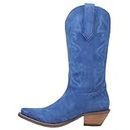 Dingo Boots Women's Out West Fashion Boot, Blue, 7.5