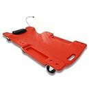 40 Inch Automotive Creeper Under Car Roller, DACOM Low Profile Creepers with Padded Headrest and Tool Tray, 330 lbs Capacity Portable Floor Creeper for Home Garage Automotive Shop, (Red)