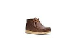 Clarks Kids Wallabee Boot Beeswax Brown Leather 26142137
