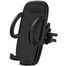 Elv Car Mount Adjustable Car Phone Holder Air Vent Mobile Mount with Automatic Lock Release Cradle for Smartphones - Black